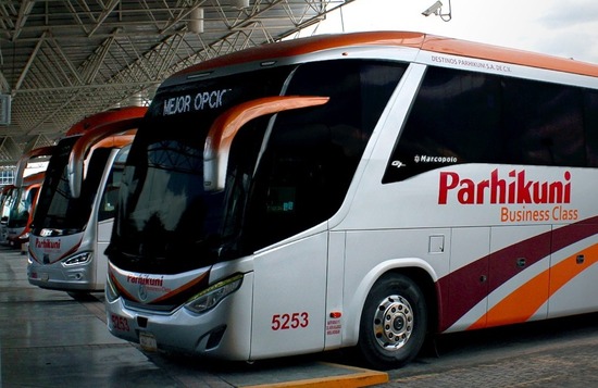 Contacto y redes sociales de Autobuses Parhikuni